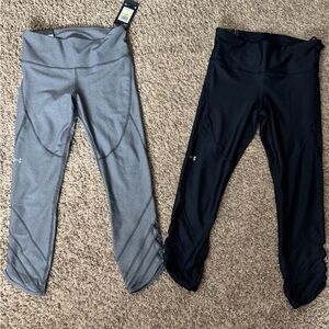 NWT Under Armour Gray and Black Women's Leggings